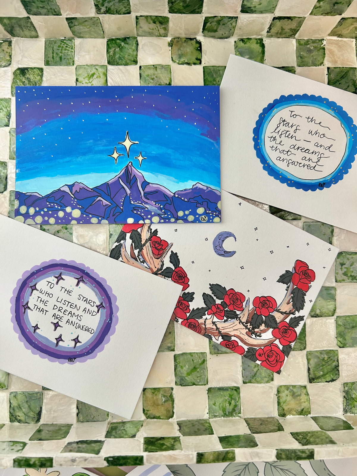 ✨🏔️ACOTAR Postcards💌| A Collaboration With Burning Brush❤️‍🔥 (Copy 2)