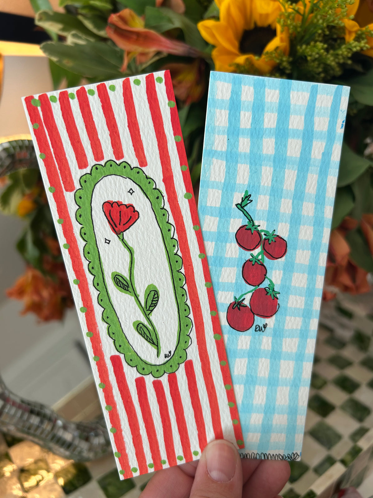 Hand-Painted Bookmarks✨📚|A Collaboration With Burning Brush❤️‍🔥