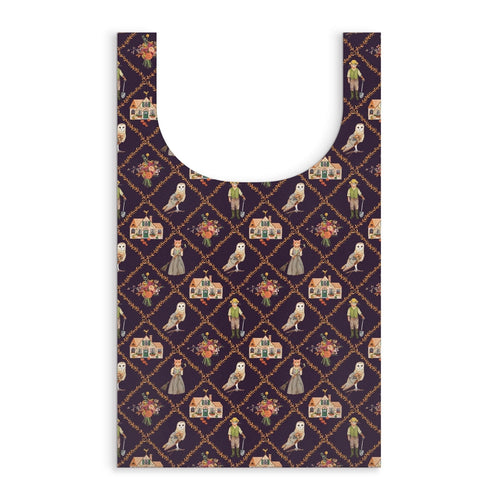 Cottage Cats🍂🐈🍂Packable Nylon Tote💛🧡💛