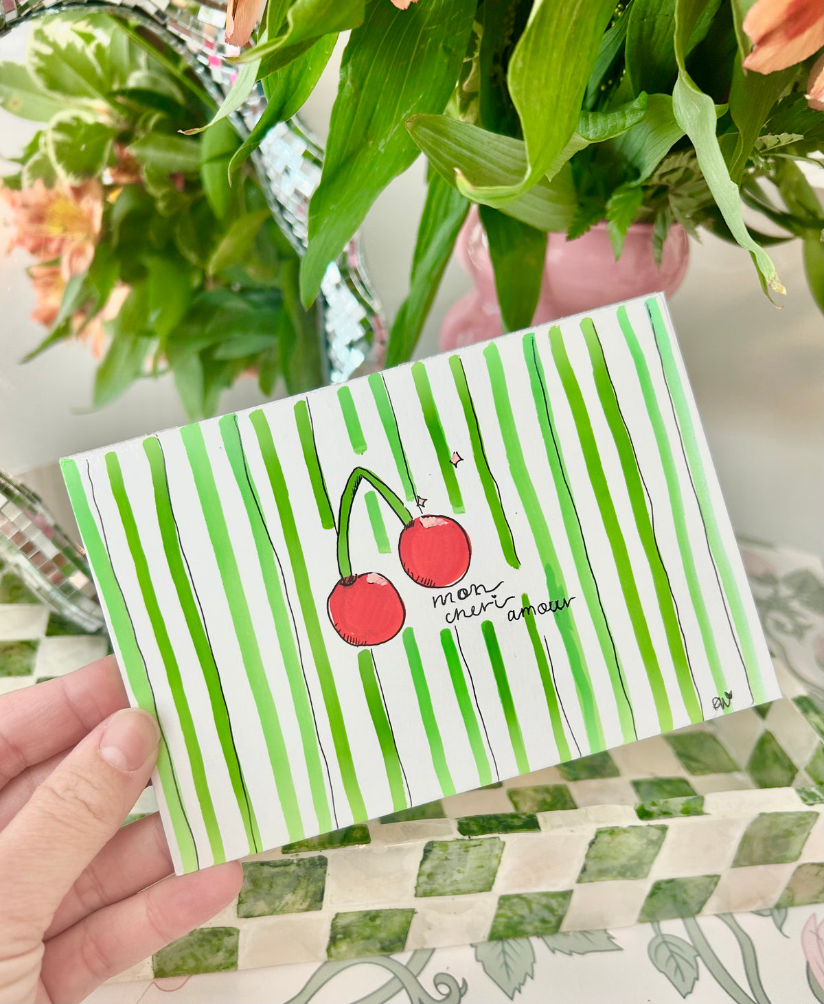 🍒Pop Of Color Postcards💌| A Collaboration With Burning Brush❤️‍🔥