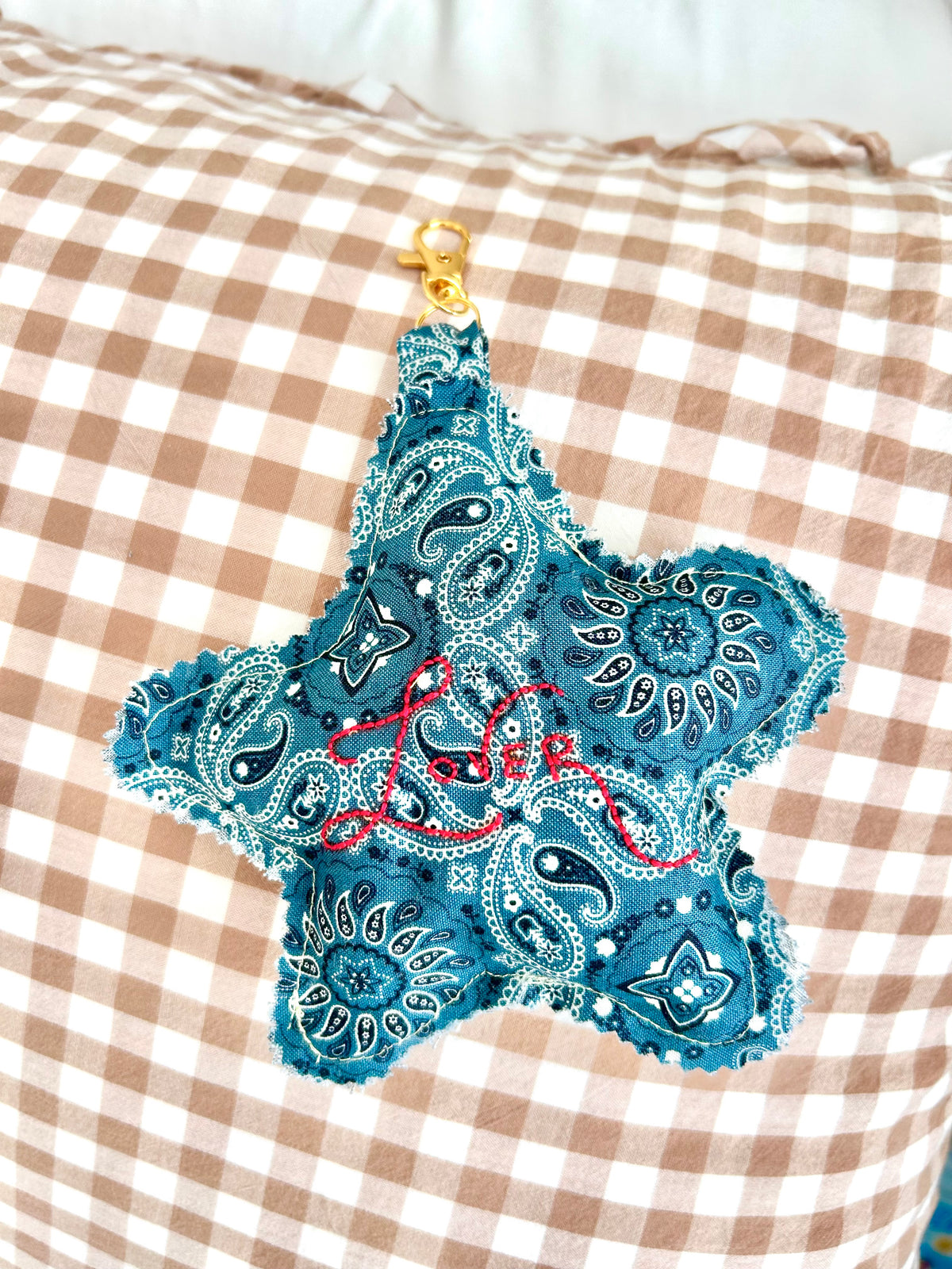 ✨Star Keychain Charms - Handmade & Hand Embroidered Keychains🪡✨