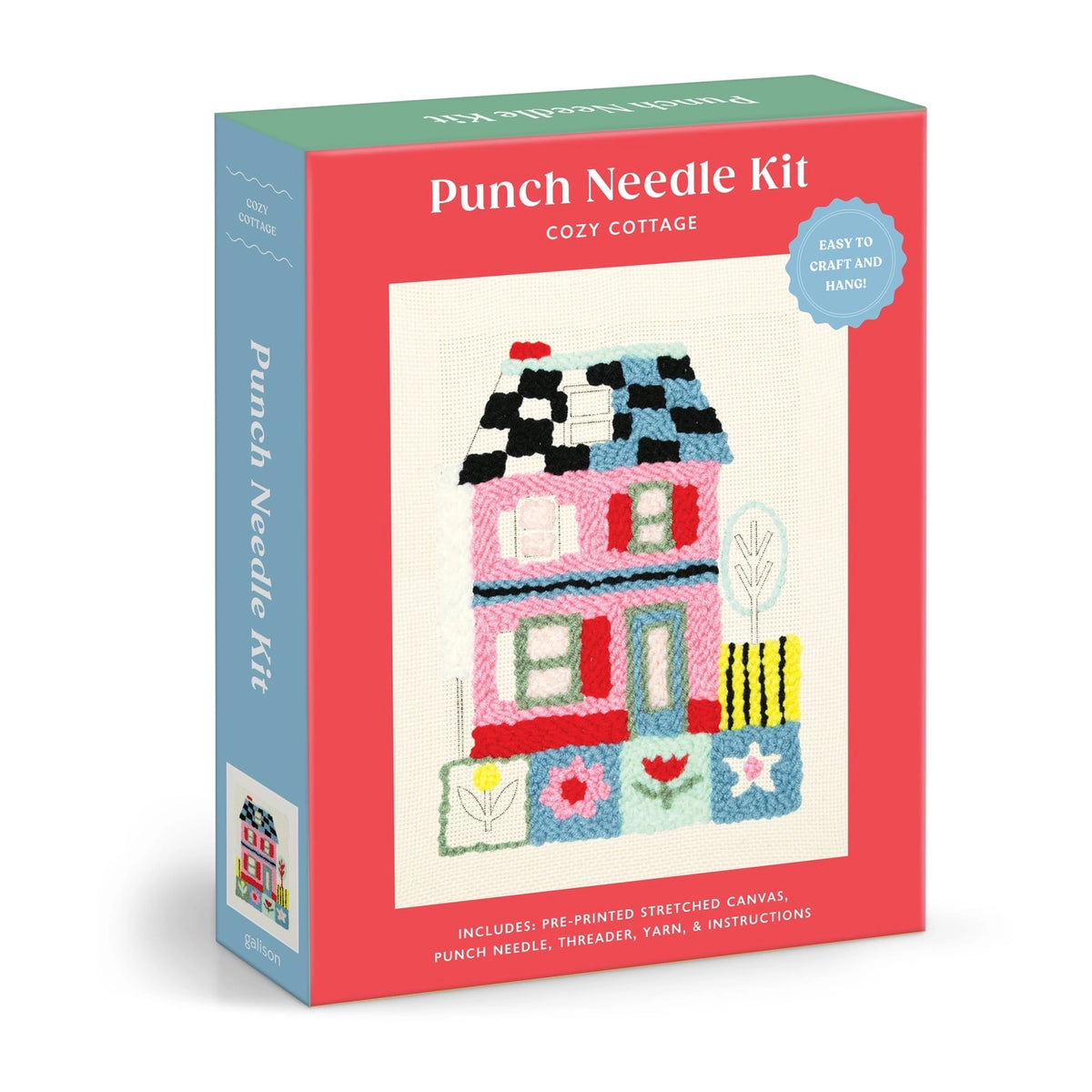 🩷🧡💛Cozy Cottage Punch Needle Kit💛🧡🩷