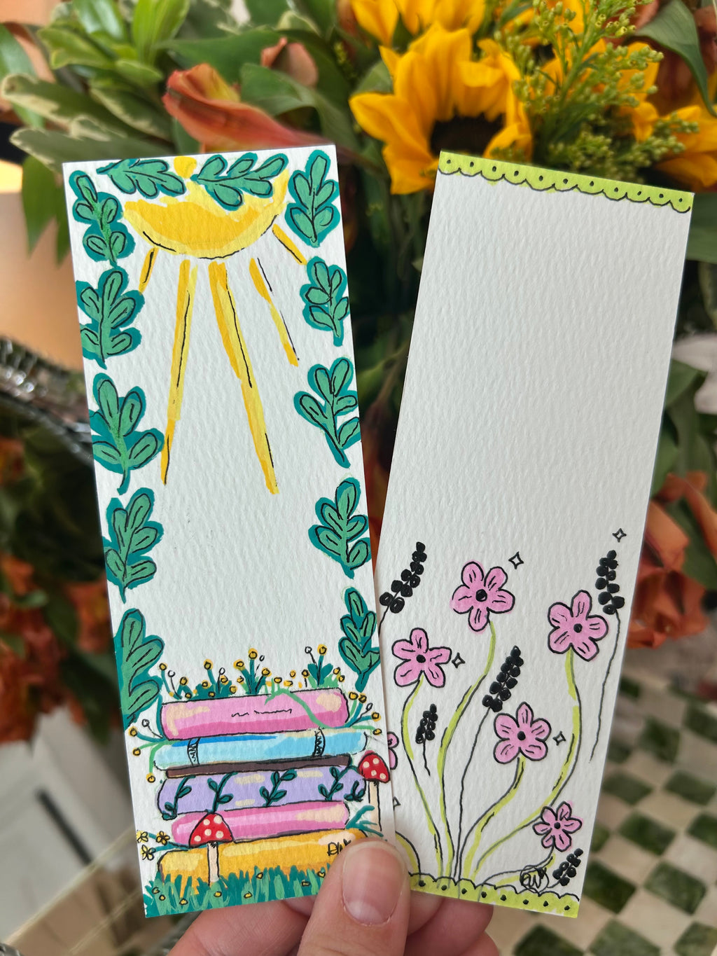 Hand-Painted Bookmarks✨📚|A Collaboration With Burning Brush❤️‍🔥