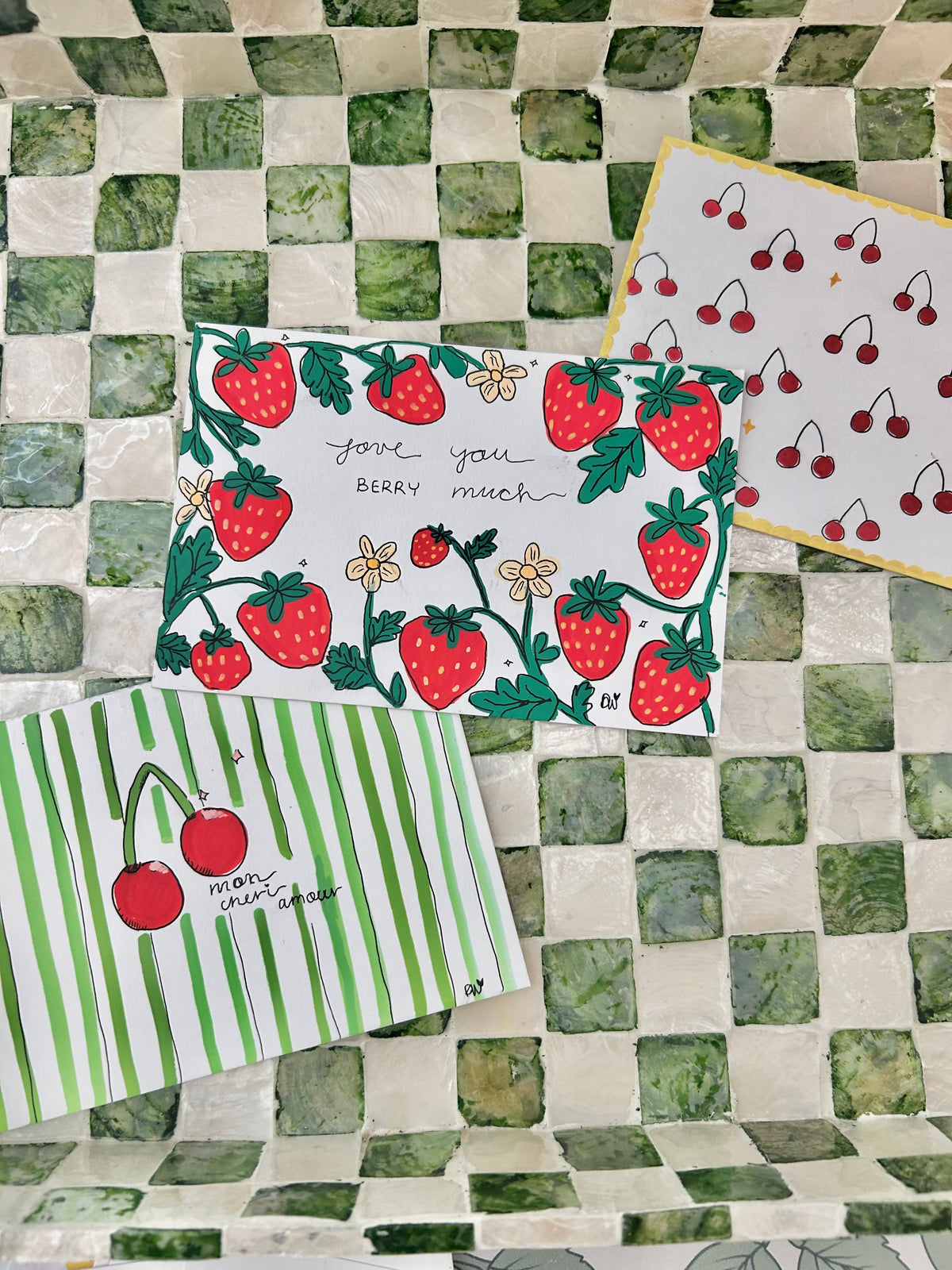 🍒Pop Of Color Postcards💌| A Collaboration With Burning Brush❤️‍🔥