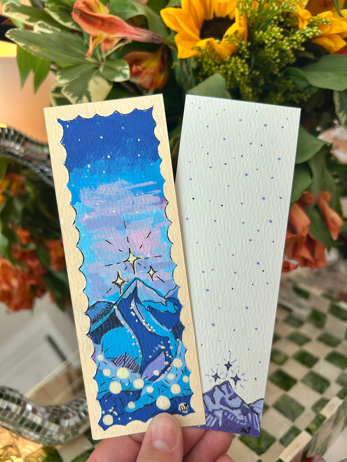Hand-Painted Bookmarks✨📚|A Collaboration With Burning Brush❤️‍🔥