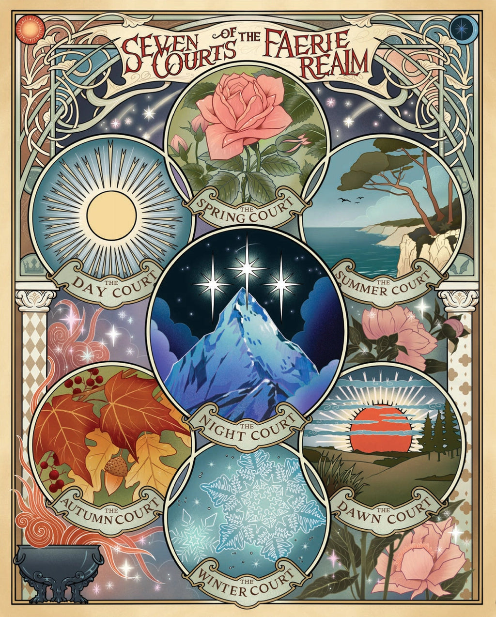 ✨A Court Of Thorns & Roses🌹 The Seven Courts✨☀️🌹🌊❄️🍂☁️