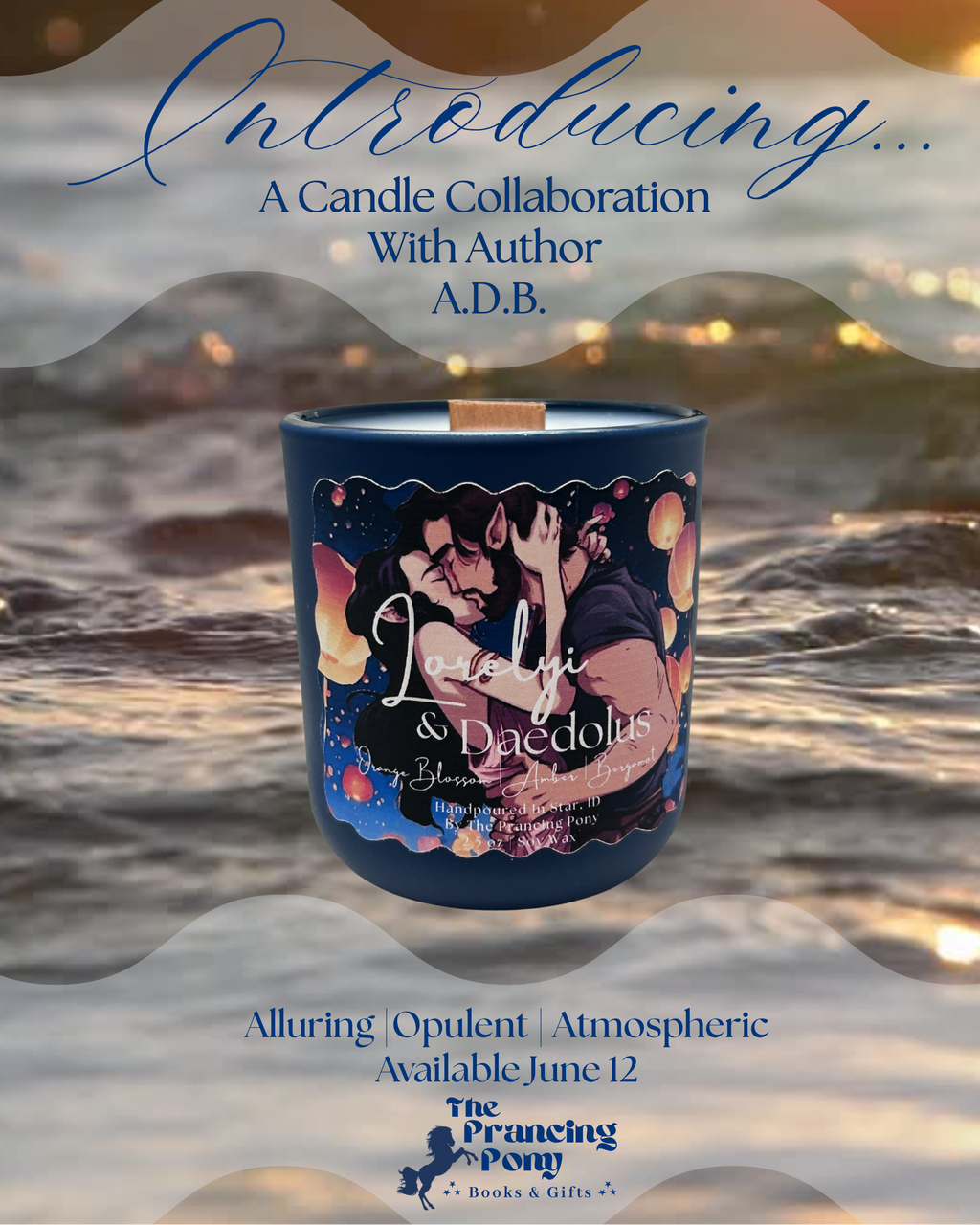 ✨Lorelyi & Daedolus Candle✨ | Collab With Author A.D.B. For Lorelyi: The Paladin🖤